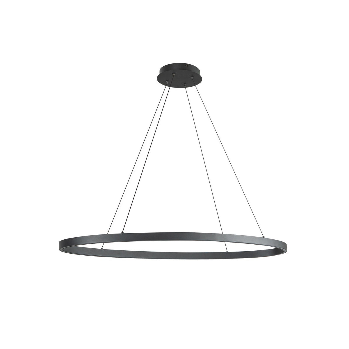 Suspension linéaire Ovale Noir, 16 3/8" – vue 2