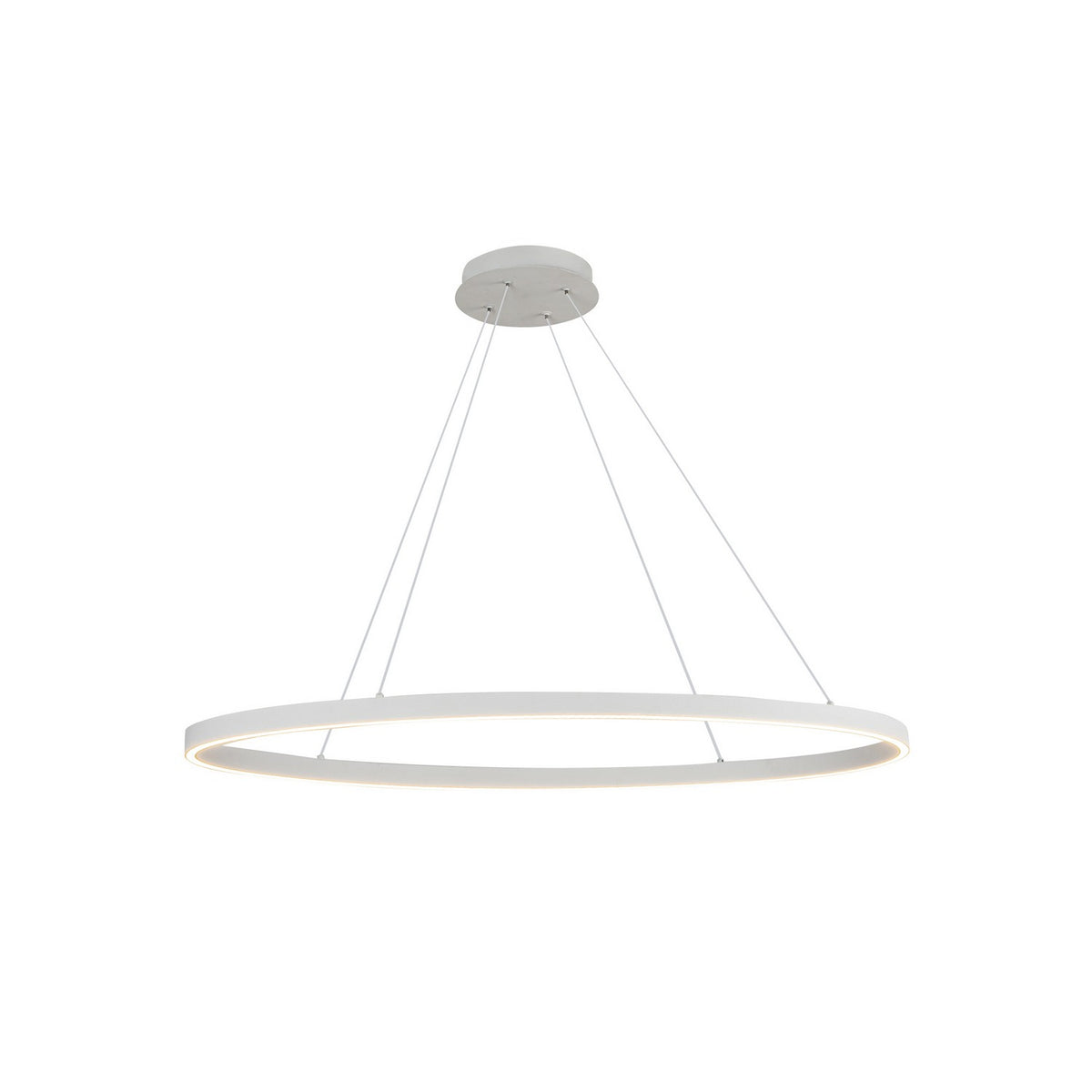Suspension linéaire Ovale Blanc, 16 3/8" – Kuzco Lighting