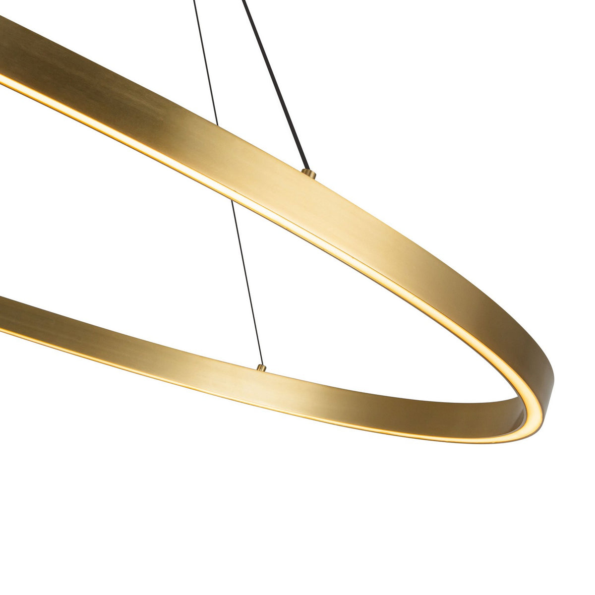Suspension linéaire Ovale Or brossé, 28 1/4" – vue 5