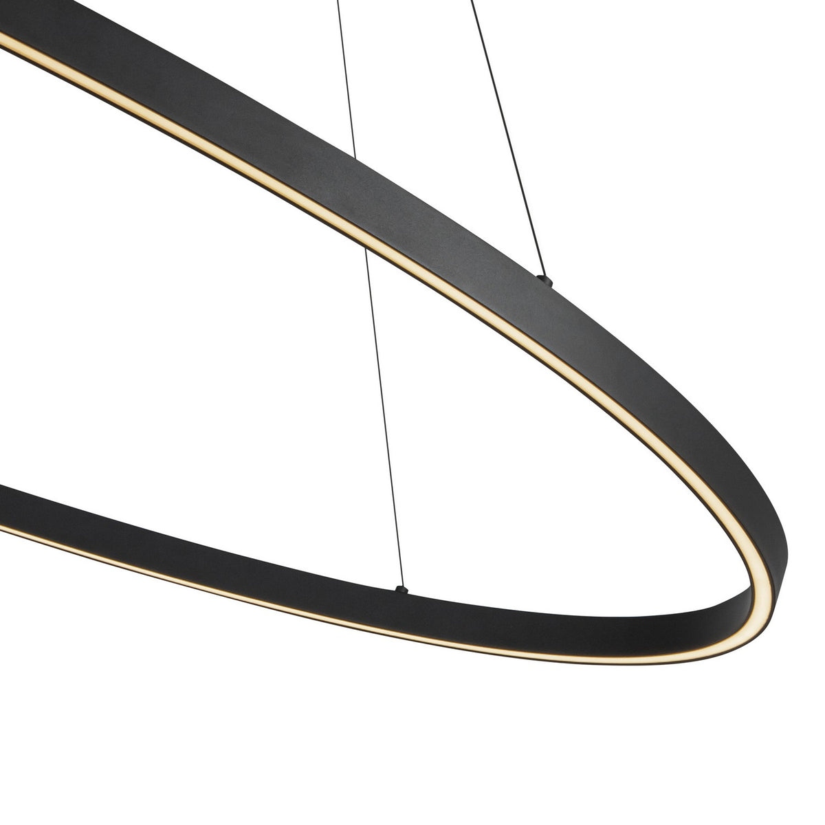 Suspension linéaire Ovale Noir, 28 1/4" – vue 5