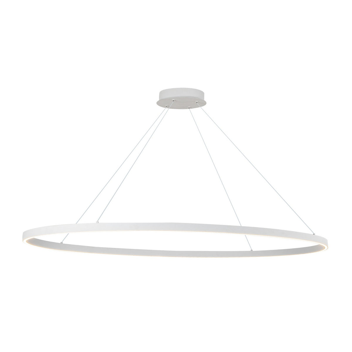 Suspension linéaire Ovale Blanc, 28 1/4" – vue 3