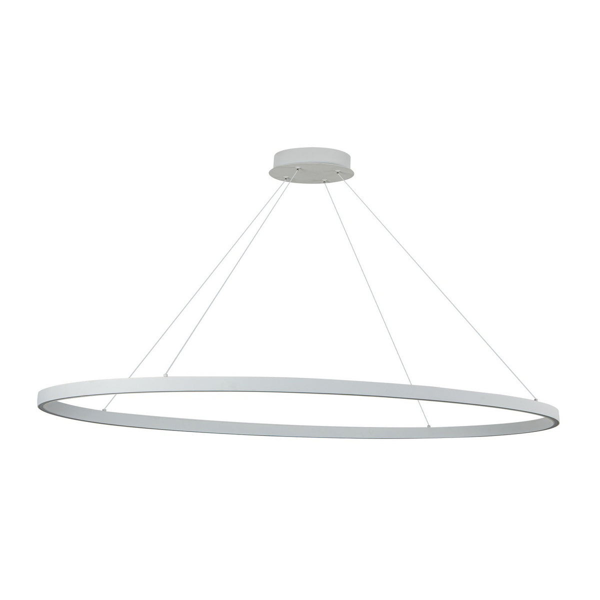 Suspension linéaire Ovale Blanc, 28 1/4" – vue 4