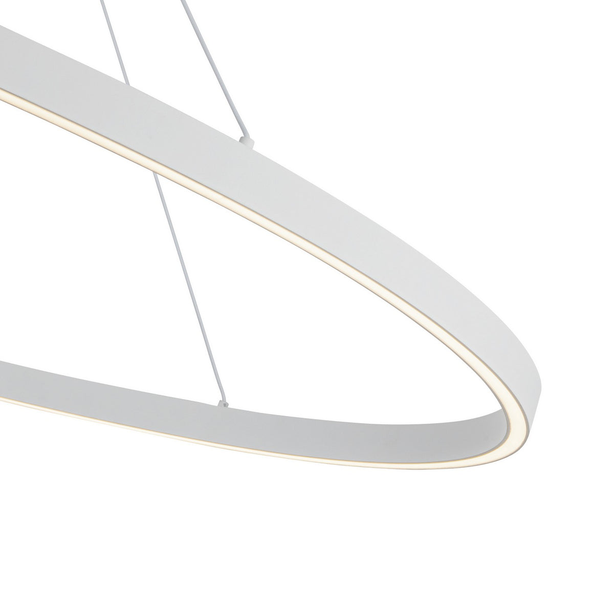 Suspension linéaire Ovale Blanc, 28 1/4" – vue 5