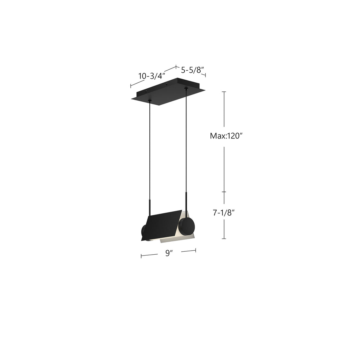 Suspension linéaire Phoenix Diffuseur acrylique givré – vue 4