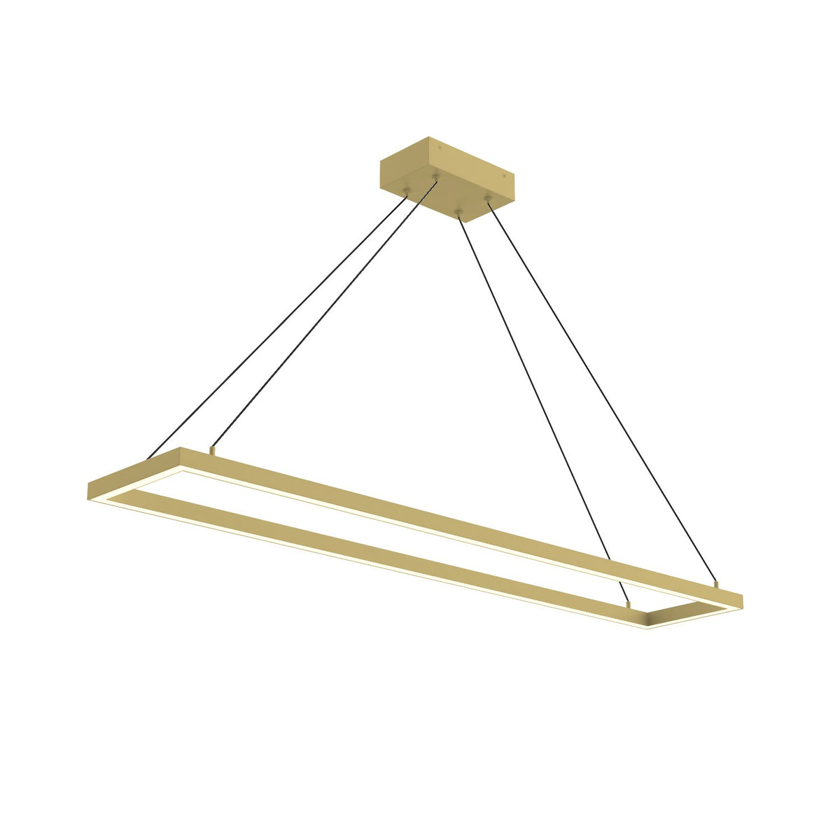 Suspension linéaire Piazza Or brossé, 8 5/8" – Kuzco Lighting