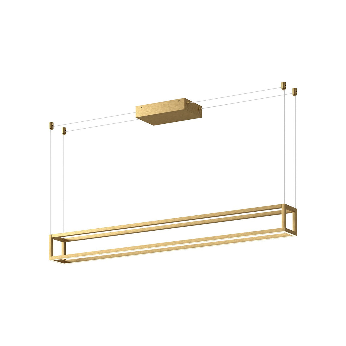 Suspension linéaire Plaza Or brossé, 47 1/4" – Kuzco Lighting