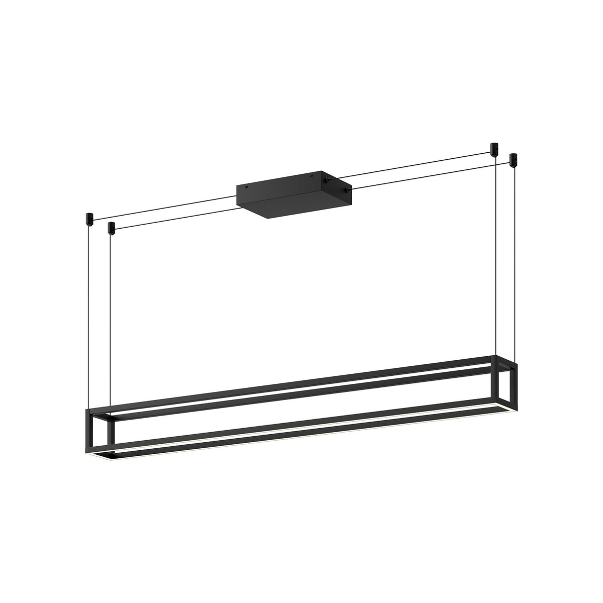 Suspension linéaire Plaza Noir, 47 1/4" – Kuzco Lighting