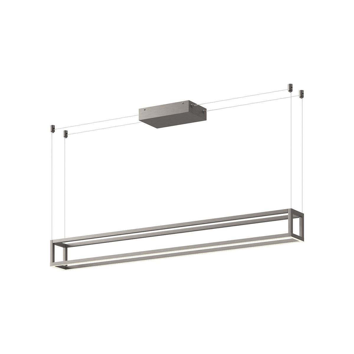 Suspension linéaire Plaza Nickel brossé, 47 1/4" – Kuzco Lighting