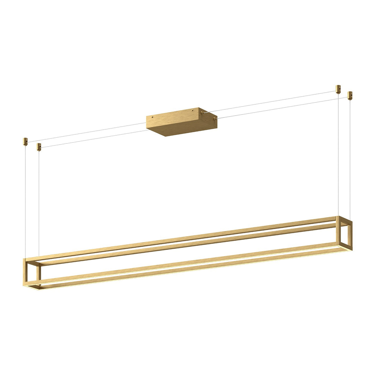 Suspension linéaire Plaza Or brossé, 59 1/8" – Kuzco Lighting