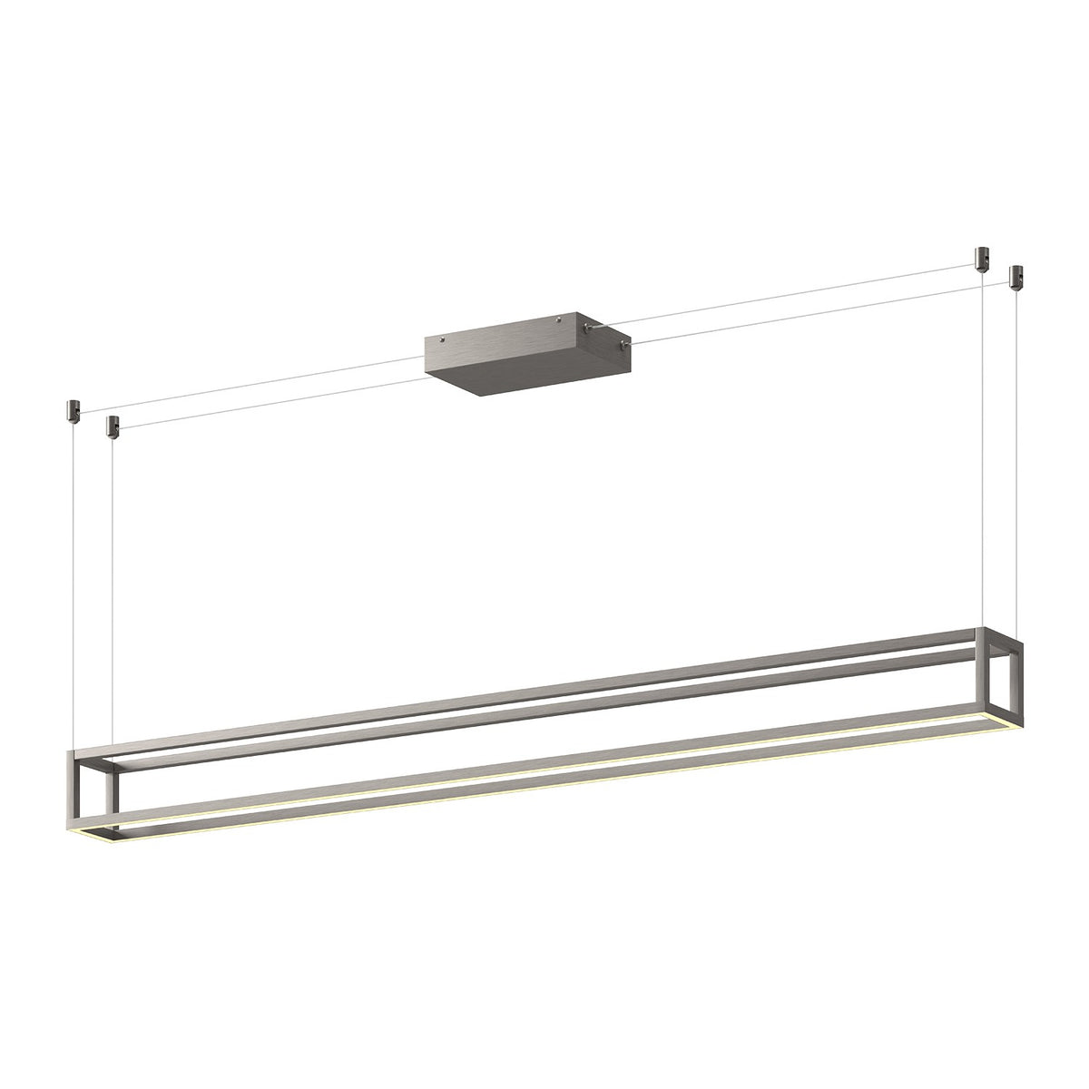 Suspension linéaire Plaza Nickel brossé, 59 1/8" – Kuzco Lighting