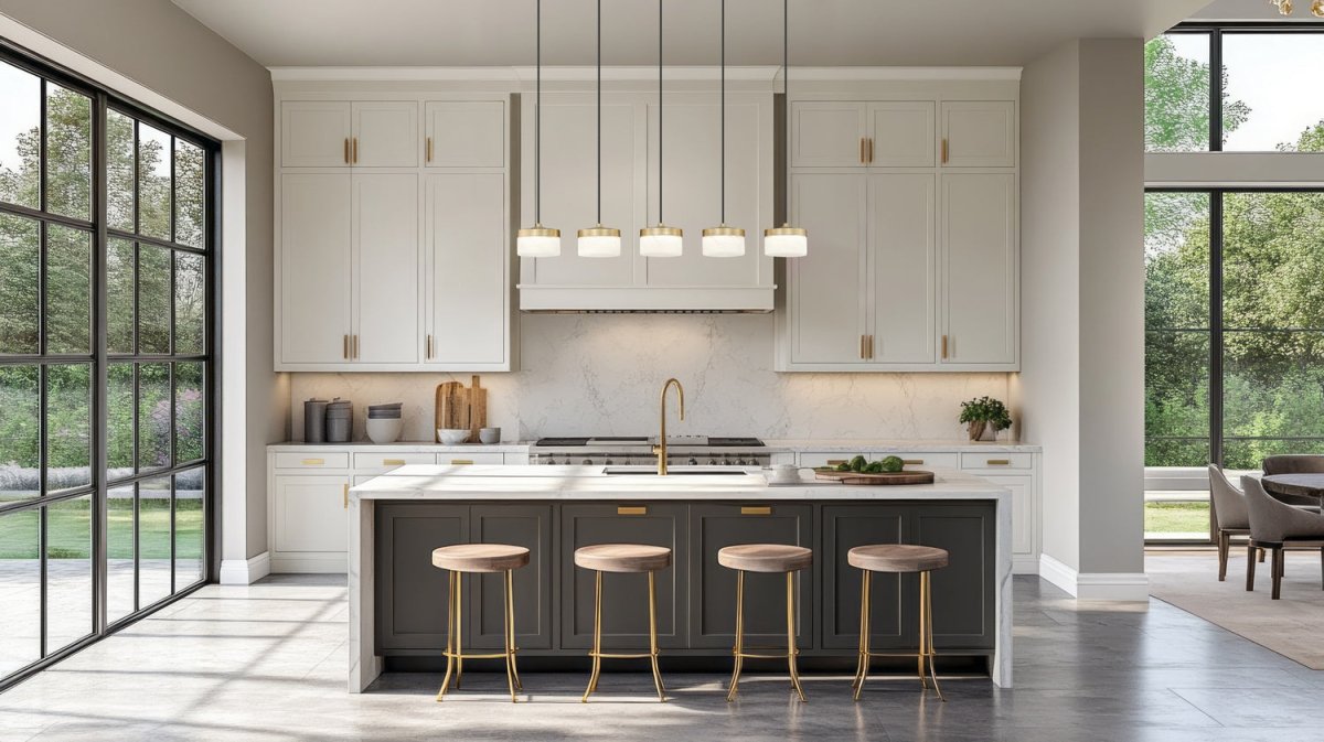 Suspension linéaire Renaud - Or moderne by Z-Lite | Luminaires & cie