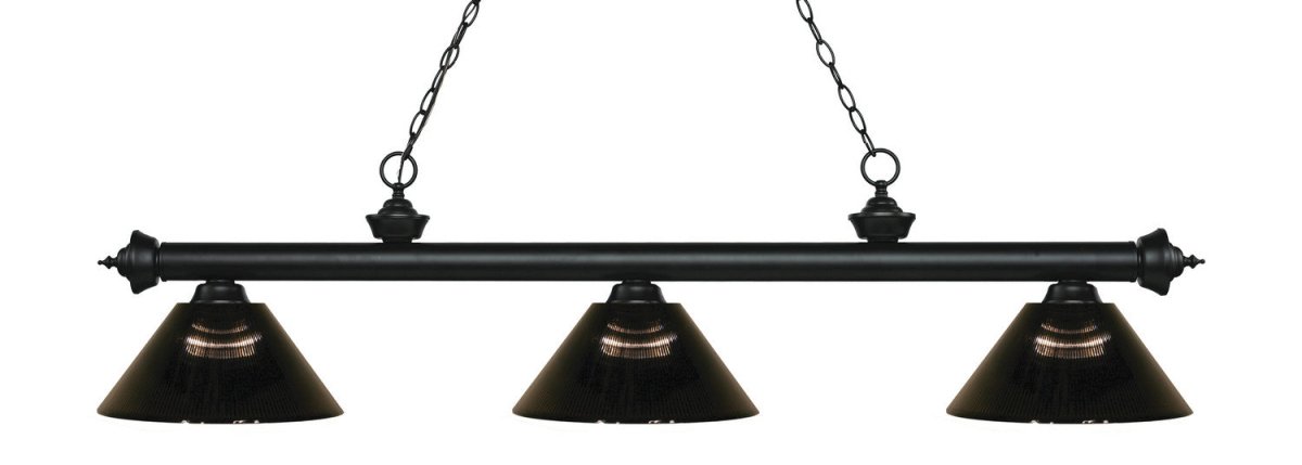 Suspension linéaire Riviera - Noir mat Fumé 57 1/2" by Z-Lite | Luminaires & cie