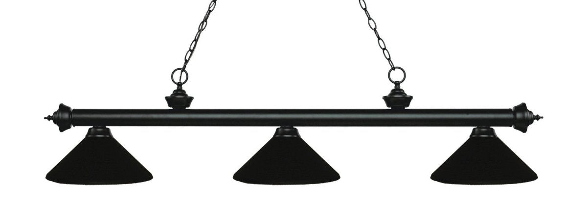 Suspension linéaire Riviera - Noir mat Noir mat 57 1/4" by Z-Lite | Luminaires & cie