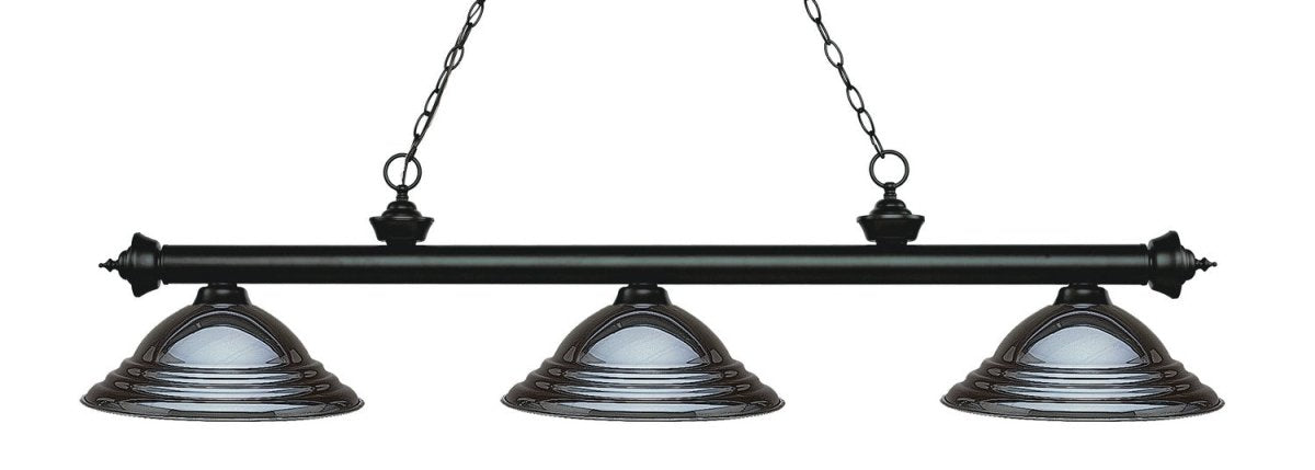 Suspension linéaire Riviera - Noir mat Métal anthracite 58 3/4" by Z-Lite | Luminaires & cie