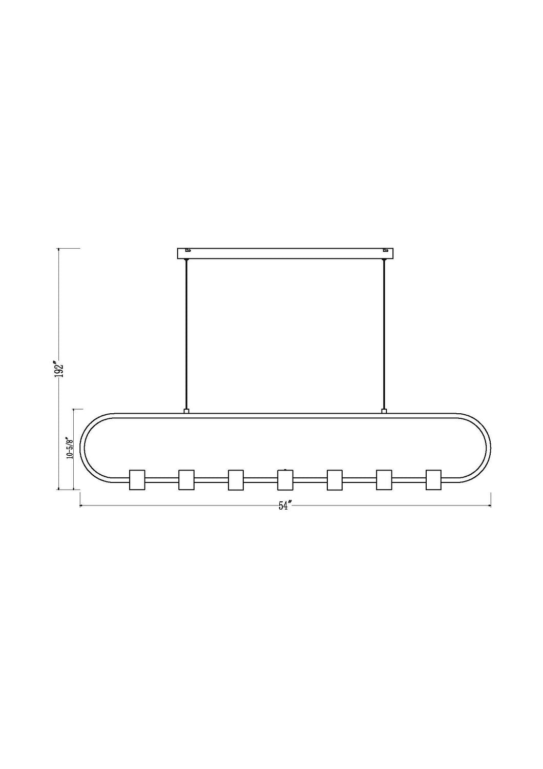 Suspension linéaire Saros – vue 6