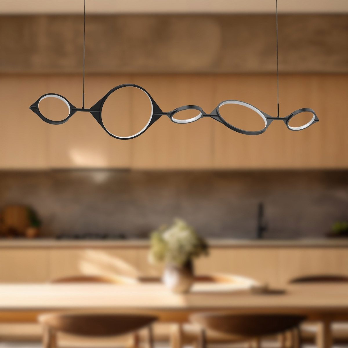 Suspension linéaire Serif - 55 5/8" by Kuzco Lighting | Luminaires & cie