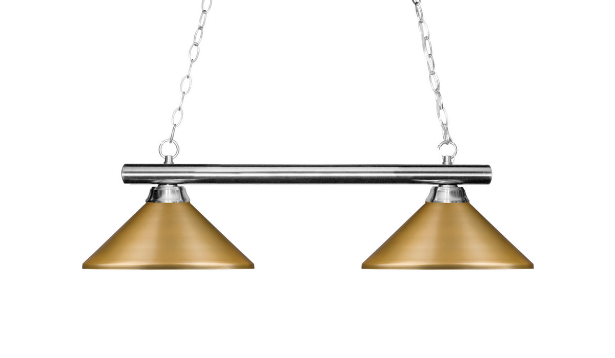 Suspension linéaire Sharp Shooter Or satiné – Z-Lite