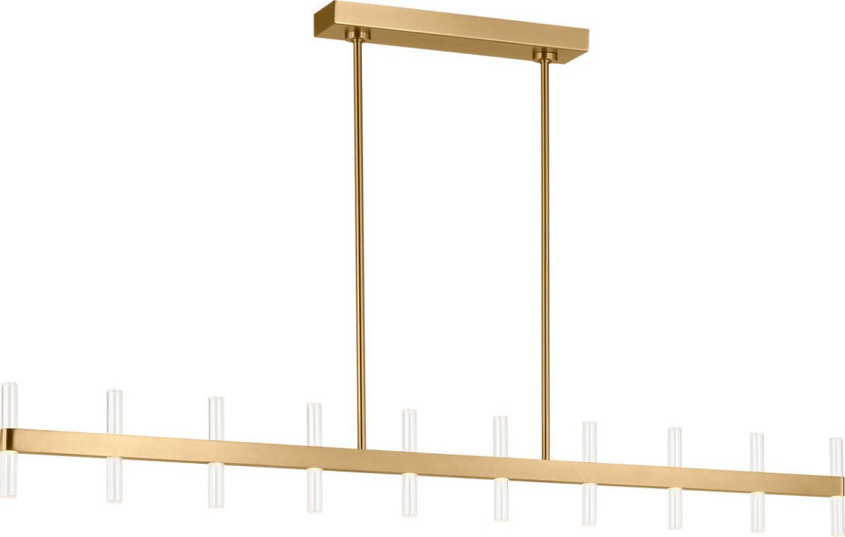 Suspension linéaire Silas - Laiton bruni by Visual Comfort Studio | Luminaires & cie