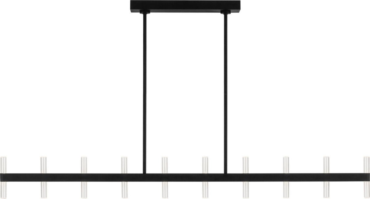 Suspension linéaire Silas - Noir minuit by Visual Comfort Studio | Luminaires & cie