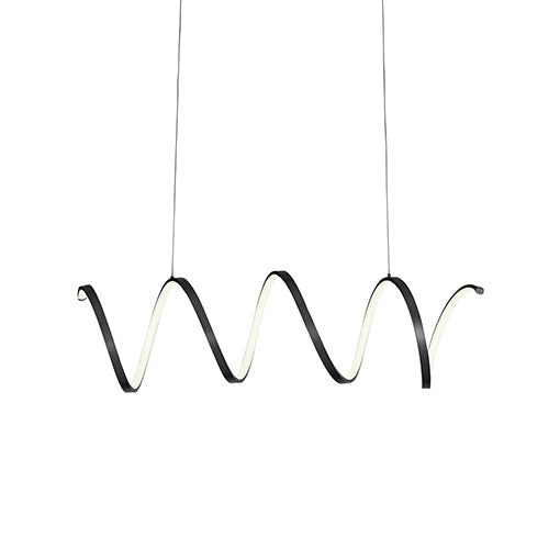 Suspension linéaire Synergy Noir – Kuzco Lighting