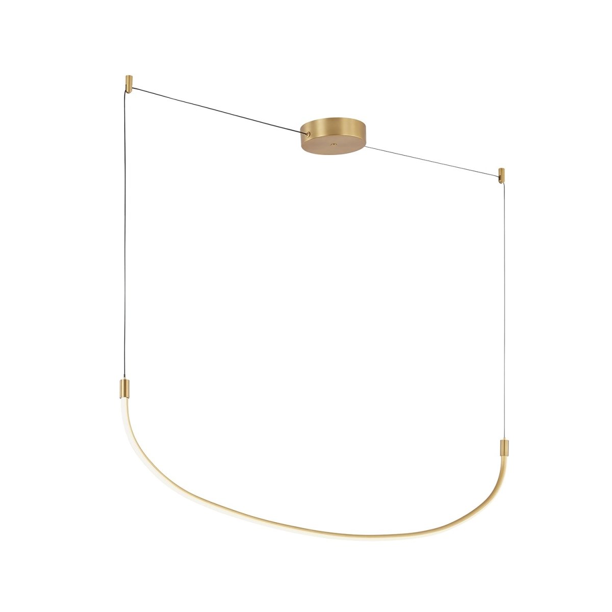 Suspension linéaire Talis - Or brossé 36 5/8" by Kuzco Lighting | Luminaires & cie