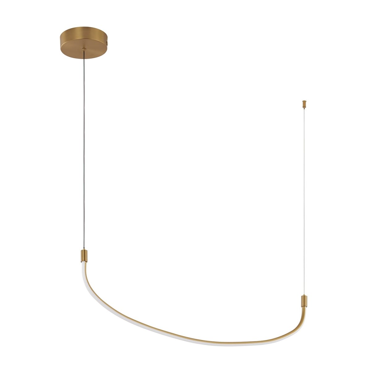 Suspension linéaire Talis - Or brossé 36 5/8" by Kuzco Lighting | Luminaires & cie