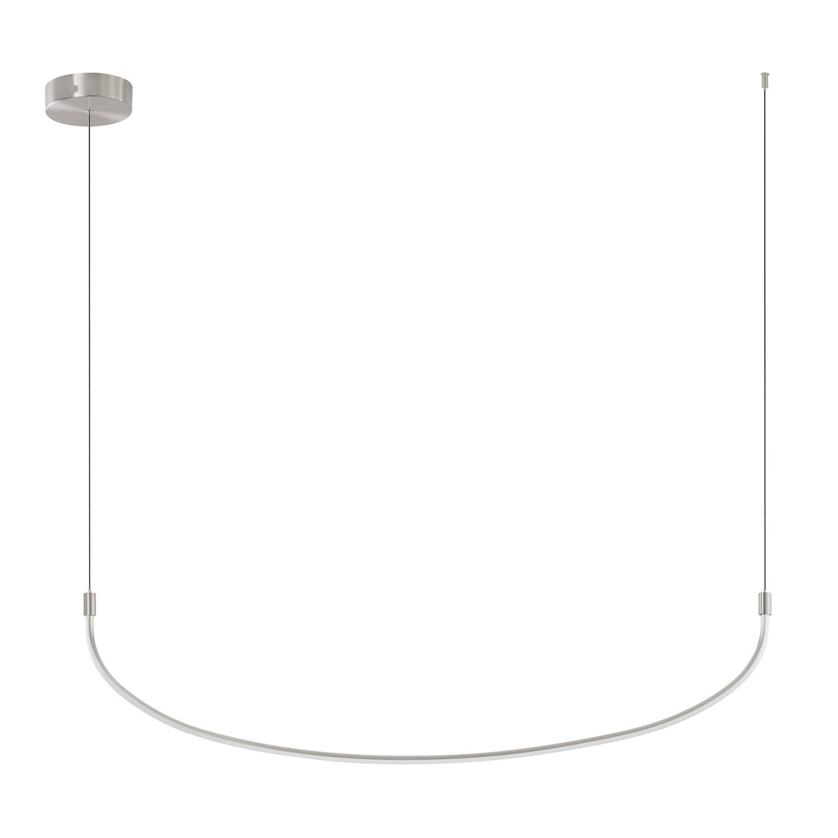 Suspension linéaire Talis - Nickel brossé 47 1/4" by Kuzco Lighting | Luminaires & cie