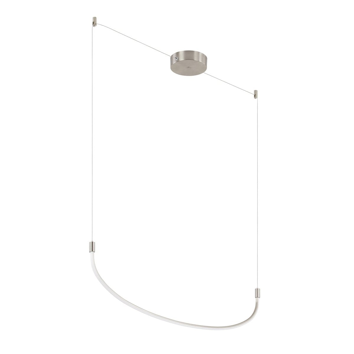 Suspension linéaire Talis - Nickel brossé 47 1/4" by Kuzco Lighting | Luminaires & cie