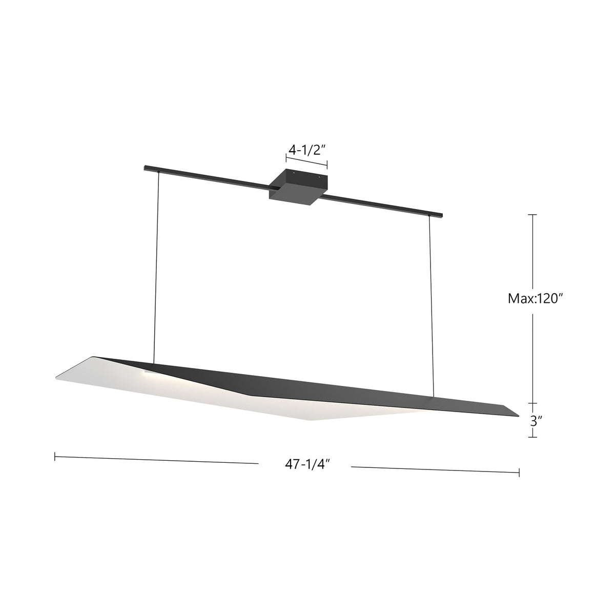 Suspension linéaire Taro – vue 5