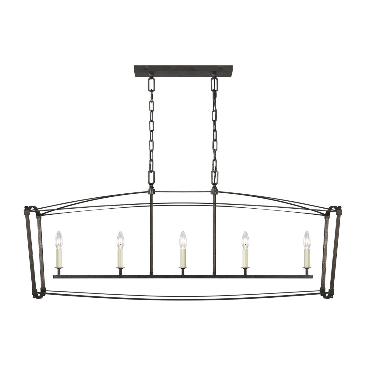Suspension linéaire Thayer - Acier Smith by Visual Comfort Studio | Luminaires & cie