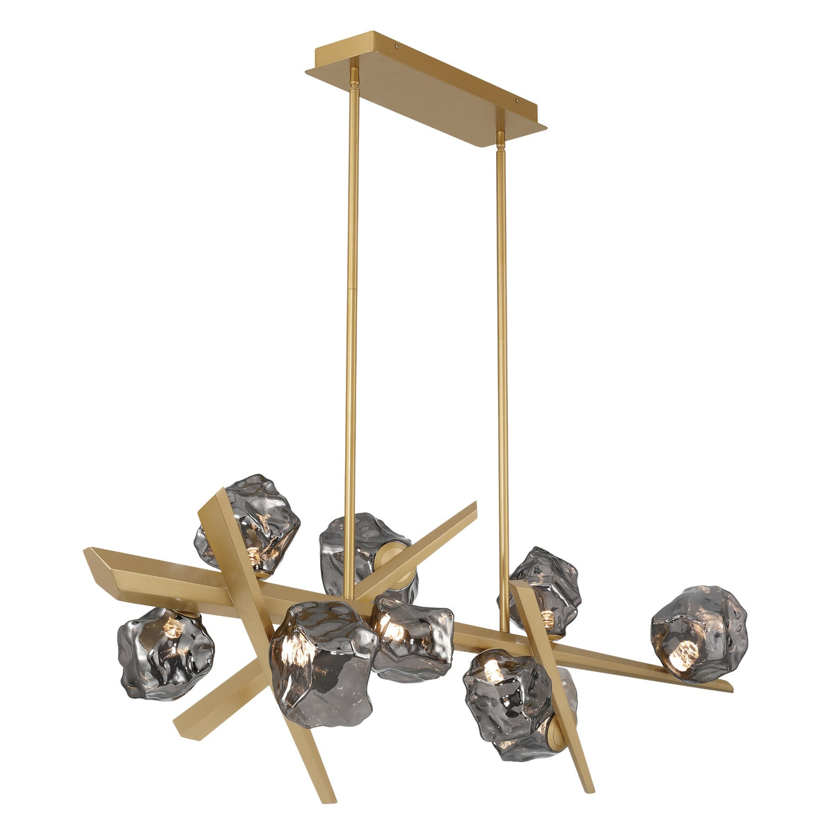 Suspension linéaire Thorah Or mat – vue 4