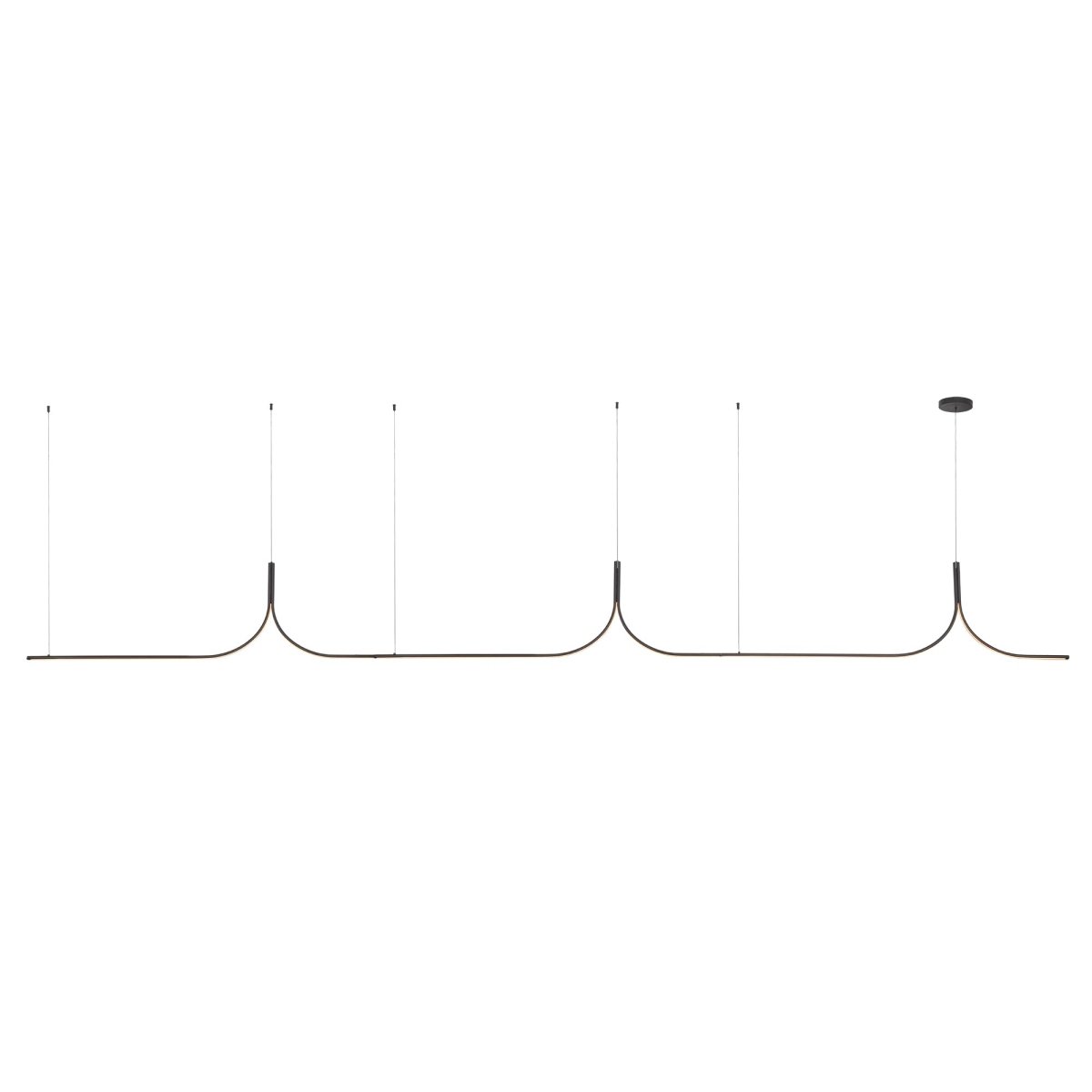 Suspension linéaire Thread - 177 1/4" Driver à distance by Kuzco Lighting | Luminaires & cie