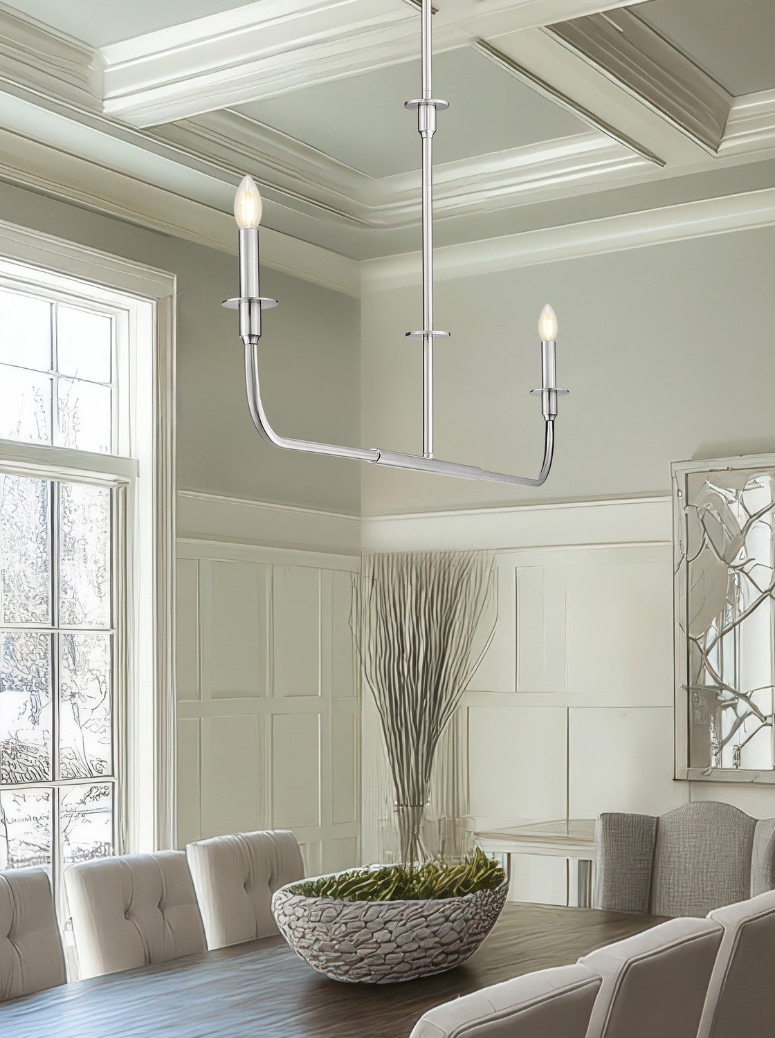 Suspension linéaire Tova Nickel brossé, 63 3/4" – vue 8