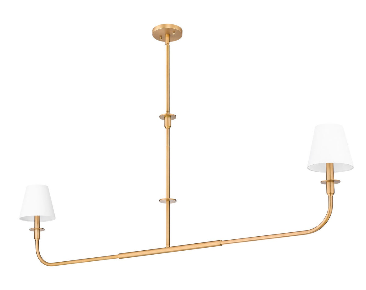 Suspension linéaire Tova Laiton frotté, 63 3/4" – vue 3