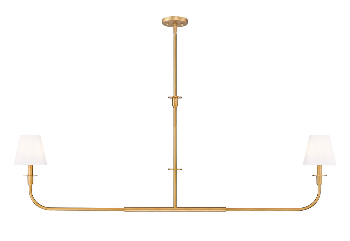 Suspension linéaire Tova Laiton frotté, 63 3/4" – vue 5