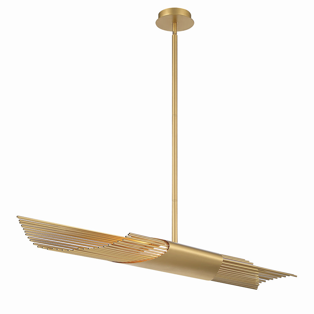 Suspension linéaire Umura Or satiné peint – vue 2