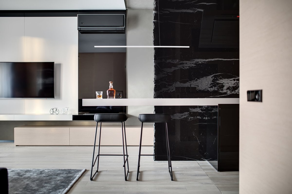 Suspension linéaire Vega Minor - Blanc 47 3/8" by Kuzco Lighting | Luminaires & cie