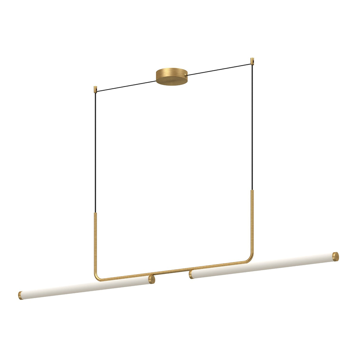 Suspension linéaire Vesper Or brossé, 73" – Kuzco Lighting