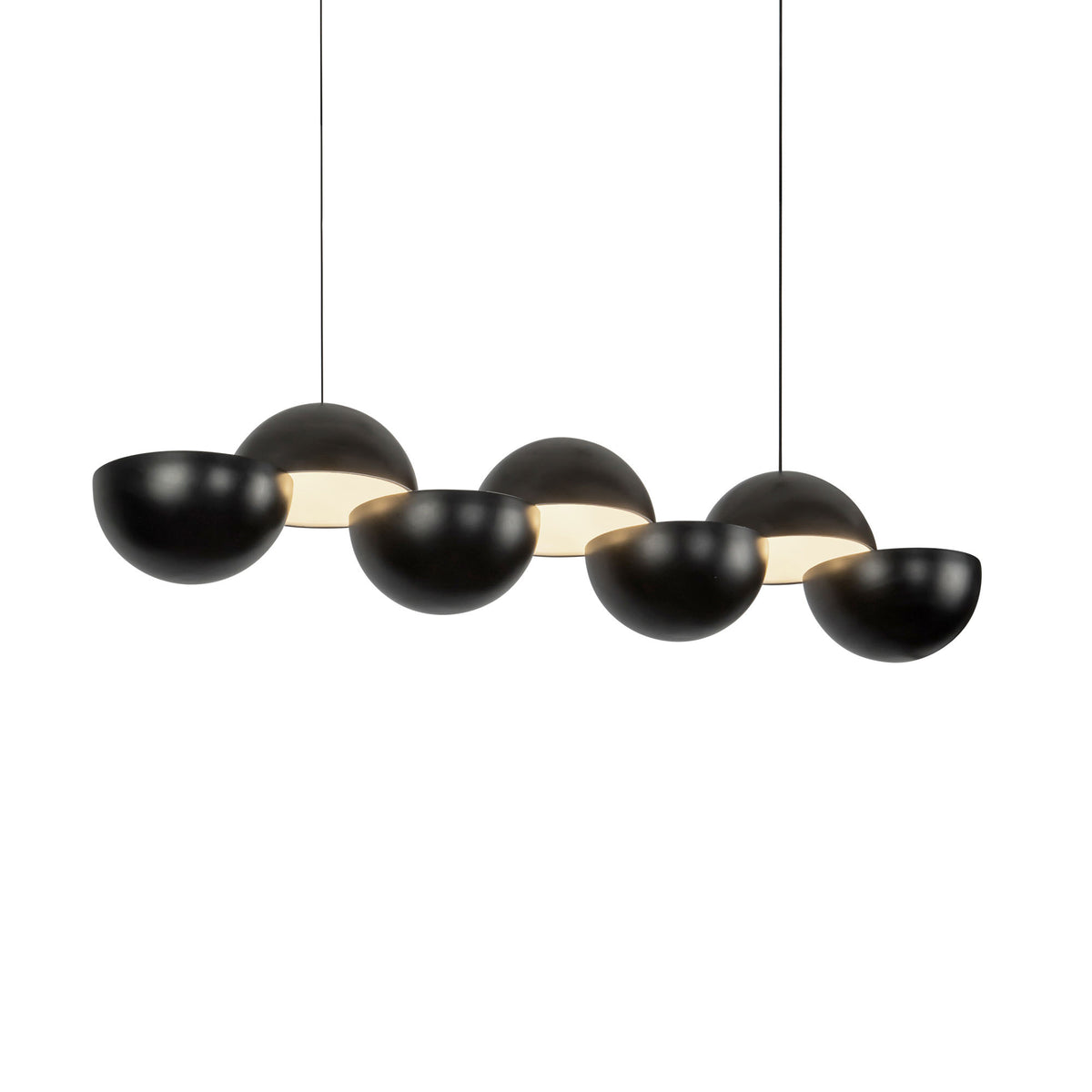 Suspension linéaire Void Noir – vue 2