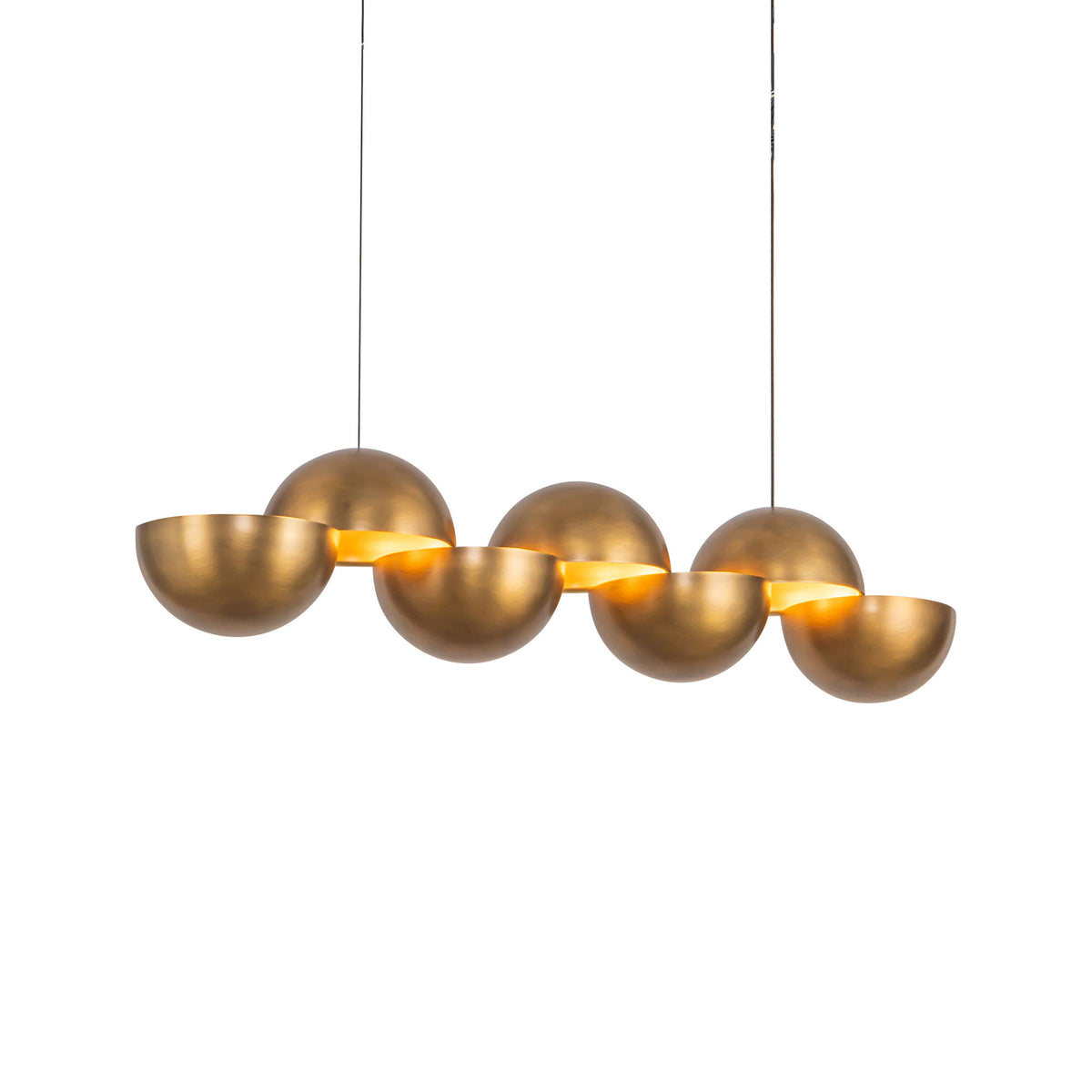 Suspension linéaire Void Laiton vintage – vue 2