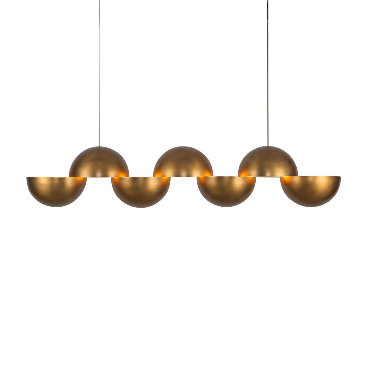 Suspension linéaire Void Laiton vintage – Kuzco Lighting