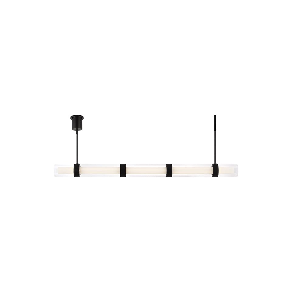 Suspension linéaire Wit - Noir 5 vitres by Tech Lighting | Luminaires & cie