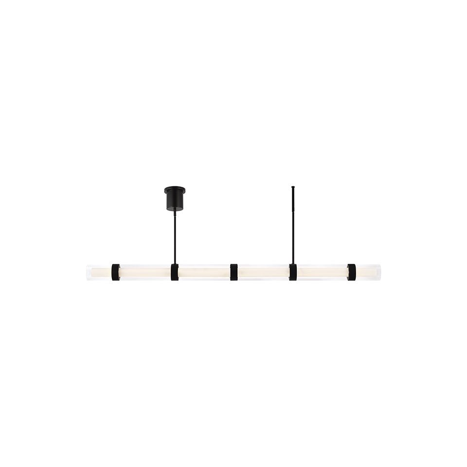 Suspension linéaire Wit - Noir 6 vitres by Tech Lighting | Luminaires & cie