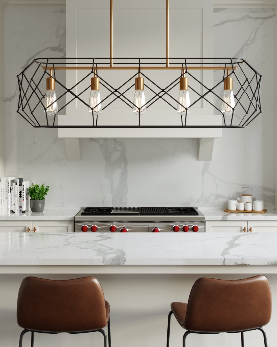Suspension linéaire Zarra - by Visual Comfort Studio | Luminaires & cie