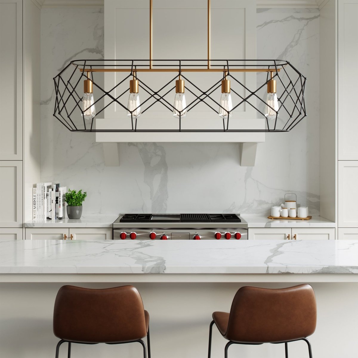 Suspension linéaire Zarra - by Visual Comfort Studio | Luminaires & cie