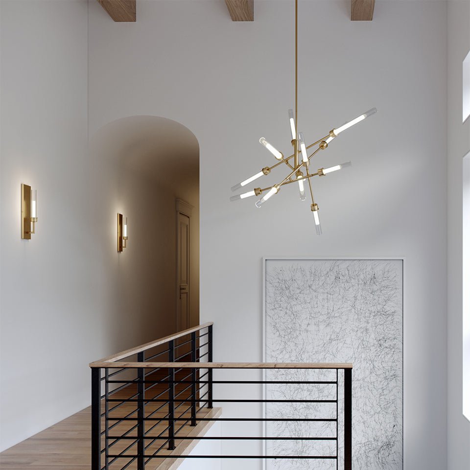 Suspension Linger Abstract - Nickel poli by Tech Lighting | Luminaires & cie