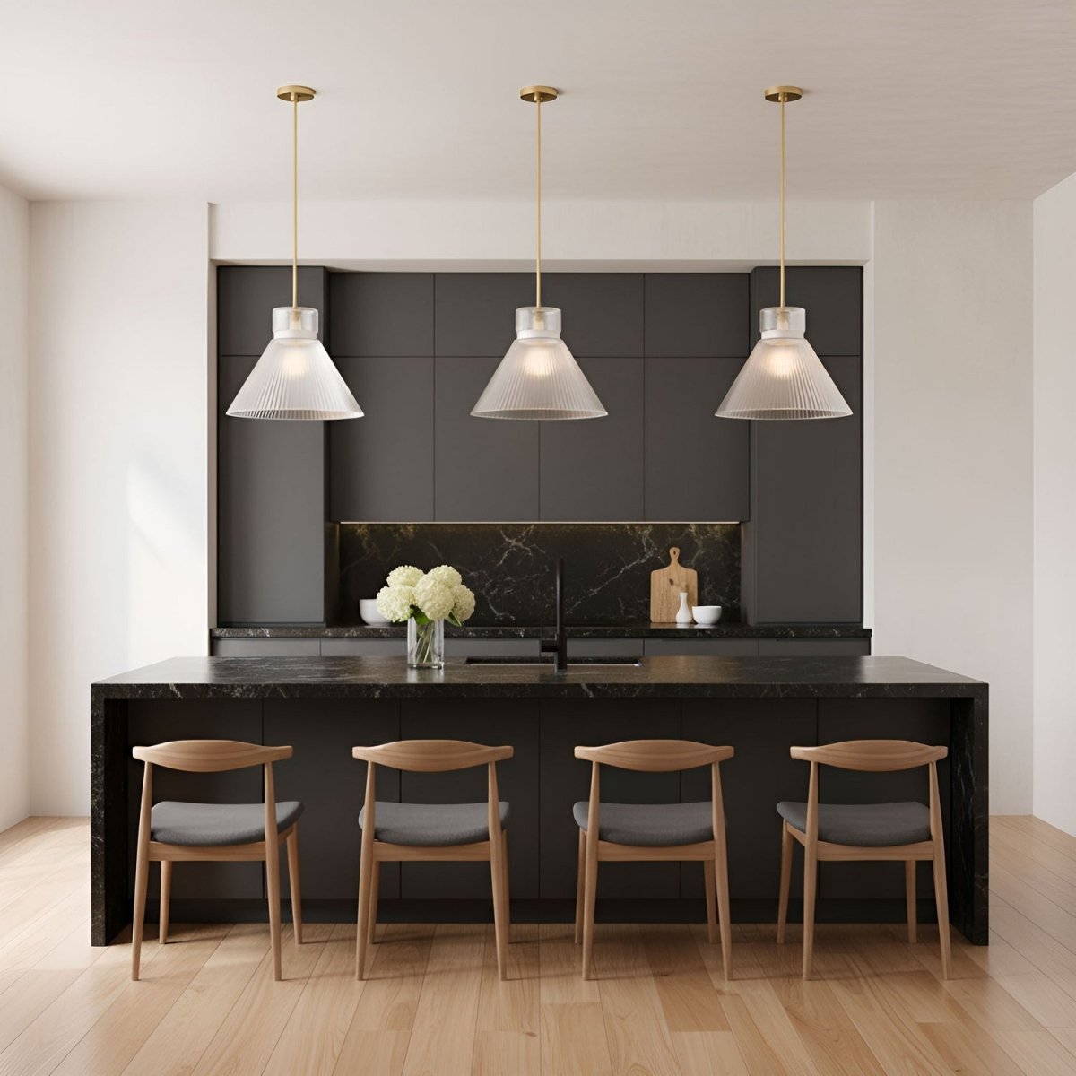 Suspension Liouet - Laiton satiné by Visual Comfort Studio | Luminaires & cie