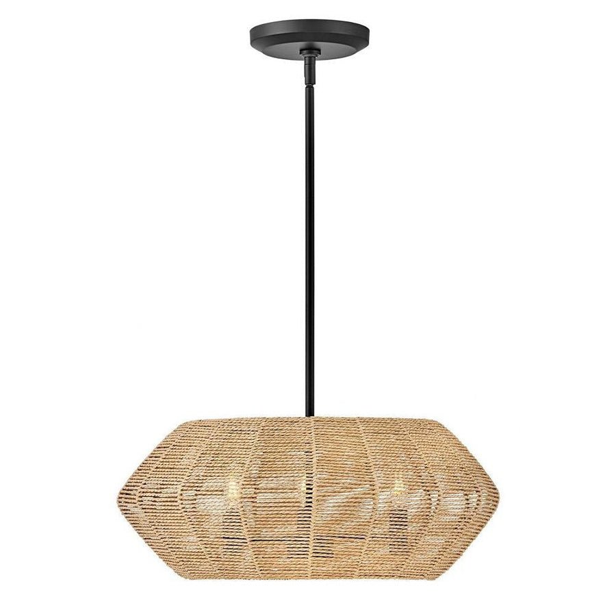 Suspension Luca - Noir et naturel 21 1/4" by Hinkley | Luminaires & cie