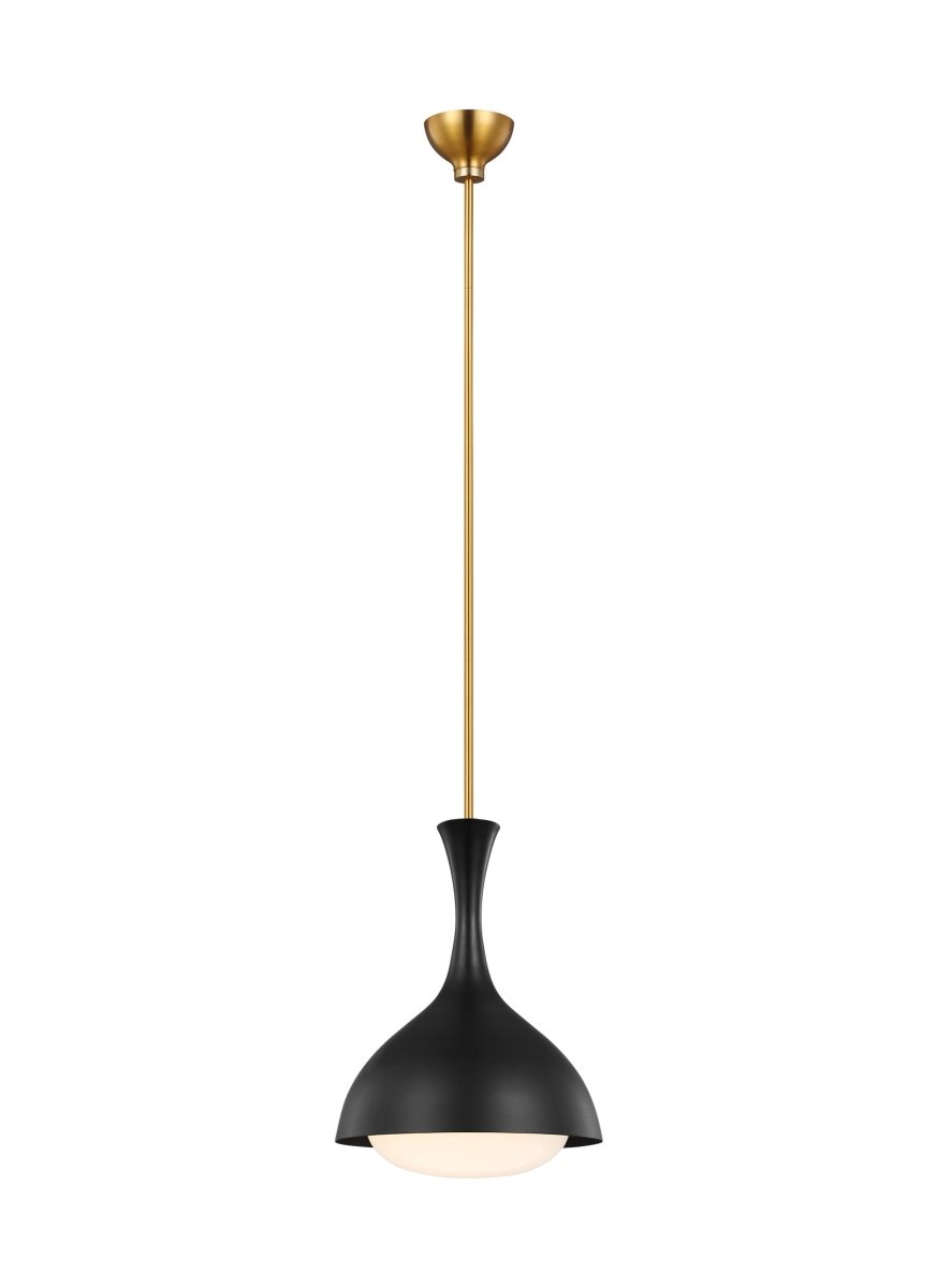 Suspension Lucerne - Noir de minuit et laiton brunis 9" by Visual Comfort Studio | Luminaires & cie