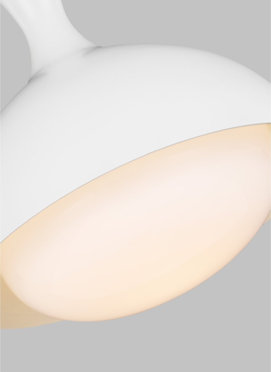 Suspension Lucerne - Matte blanc et laiton brûlé 11 1/2" by Visual Comfort Studio | Luminaires & cie